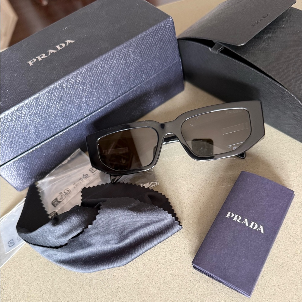 Prada triangle logo sunglasses